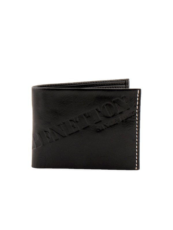 United Colors of Benetton Men Solid Black Wallets