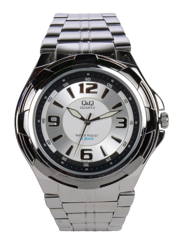 Q&Q Men Silver-Toned Dial Analogue Watch Q252J404Y