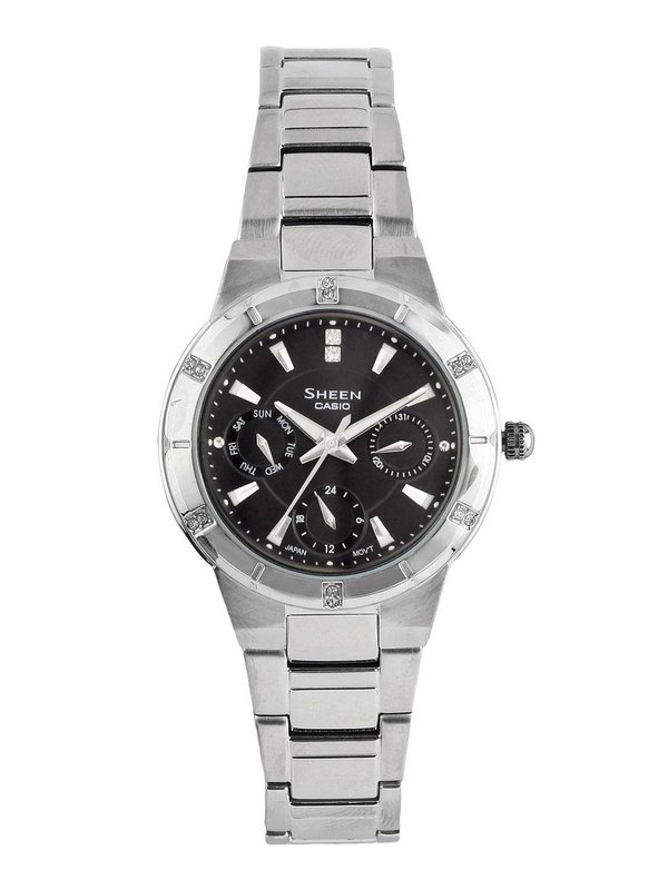 CASIO SHEEN Women Black Dial Watch SX041