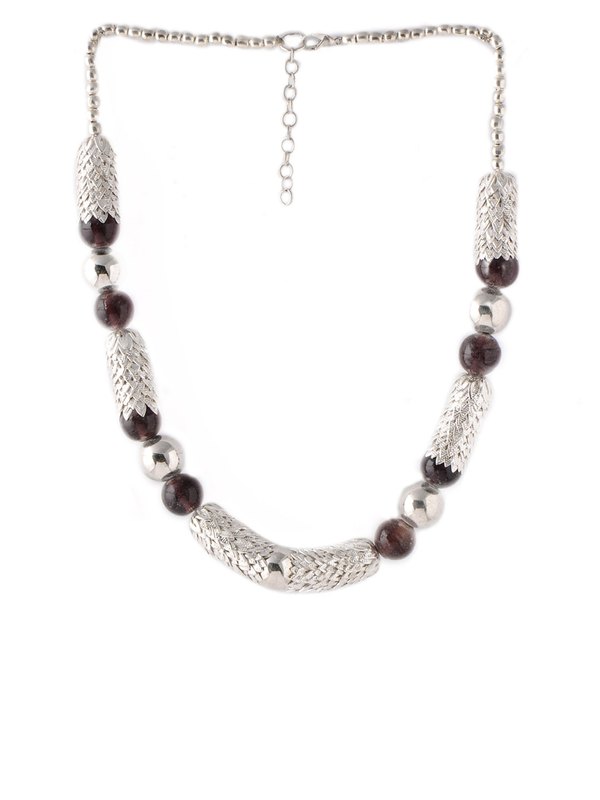 Pitaraa Silver Fish Scale Necklace