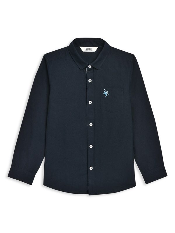Cantabil Boys Navy Blue Classic Casual Shirt