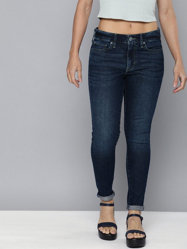 Levis Women Blue Skinny Fit Light Fade Stretchable Jeans