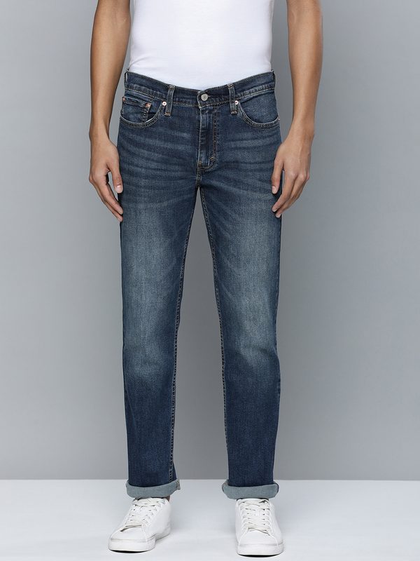 Levis Men Blue 511 Slim Fit Heavy Fade Stretchable Jeans