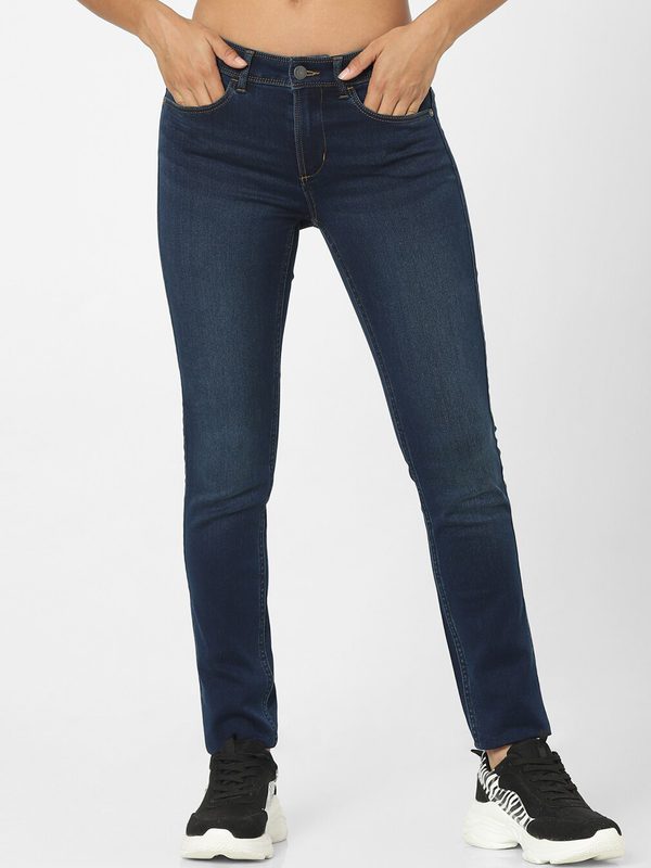 ONLY Women Blue Skinny Fit Light Fade Jeans