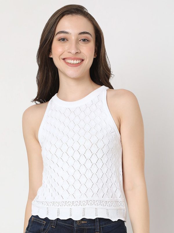Vero Moda White Knitted Top