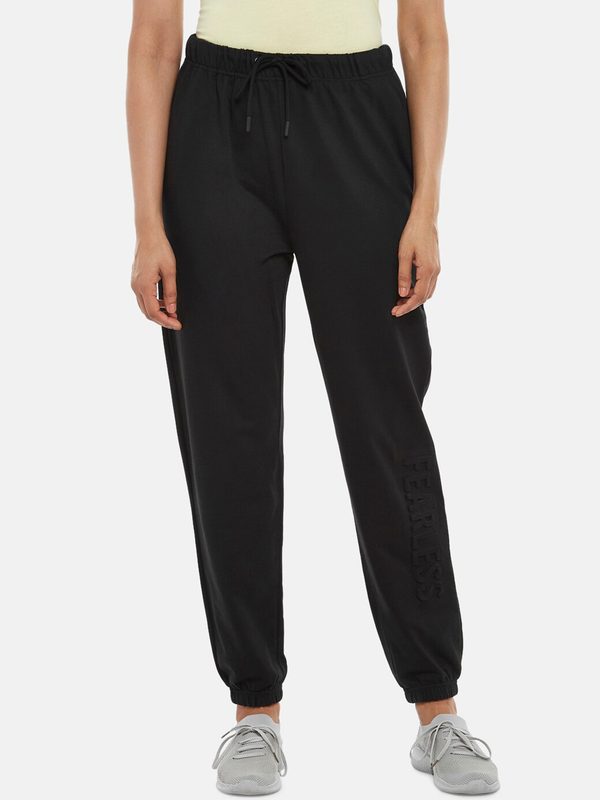 Ajile by Pantaloons Women Solid Cotton Regular Fit Jogger Pants