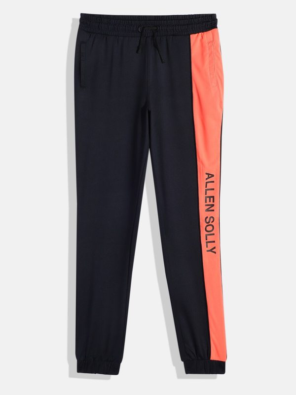 Allen Solly Junior Boys Colourblocked Brand Logo Joggers