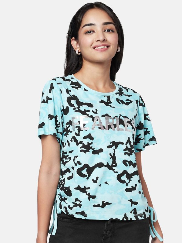 YU by Pantaloons Cotton Print Top