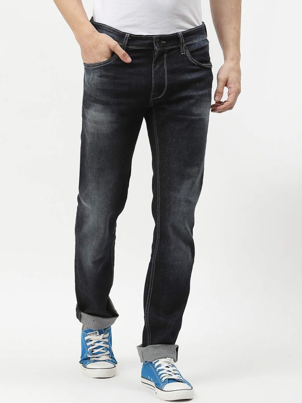 Pepe Jeans Men Vapour Slim Fit Low Distress Light Fade Stretchable Jeans
