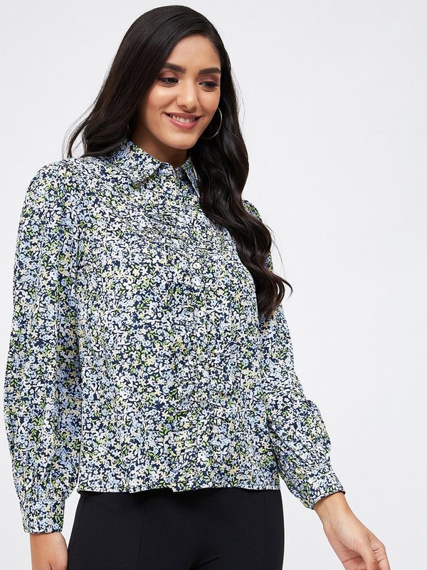 Kibo Women Floral Printed Crepe Top