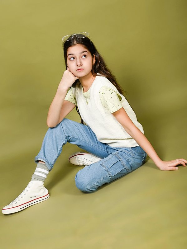 LilPicks Girls Regular Fit Stretchable Jeans