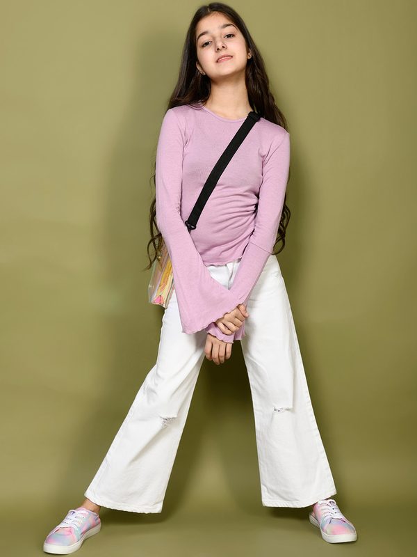 LilPicks Girls Flared Clean Look Jeans