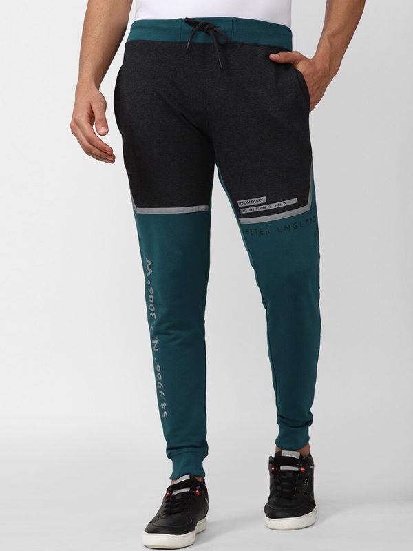 Peter England Men Colourblocked Track Pants