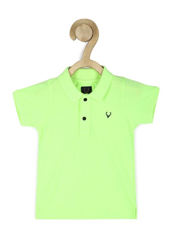 Allen Solly Junior Boys Brand Logo Printed Polo Collar T-shirt