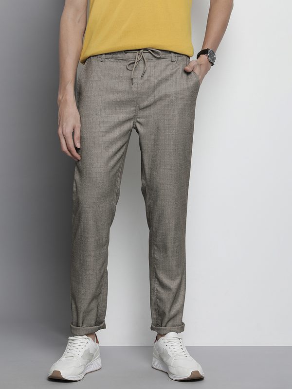 The Indian Garage Co Men Checked Trousers