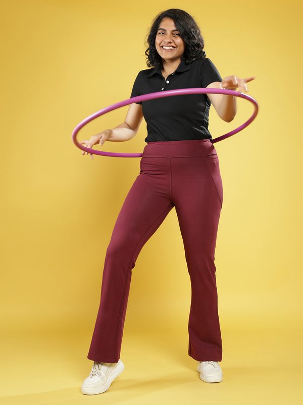 Blissclub The Groove In Women High Rise Flared Track Pants - Tall