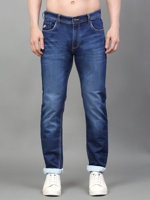LOUIS STITCH Men Slim Fit Light Fade Stretchable Jeans