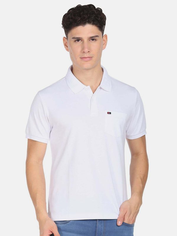AD By Arvind Polo Collar Slim Fit T-shirt