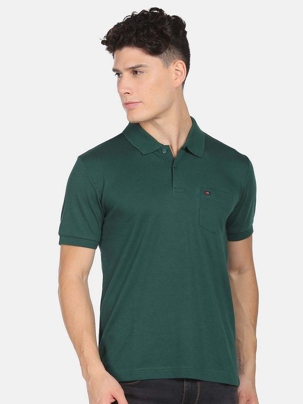 AD By Arvind Polo Collar Slim Fit T-shirt