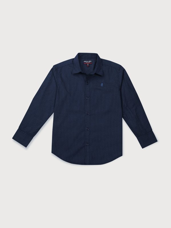 Gini and Jony Infant Boys Micro Ditsy Printed Cotton Casual Shirt