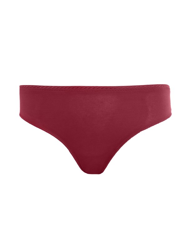 Enamor Women Maroon Mid-Rise Bikini Brief