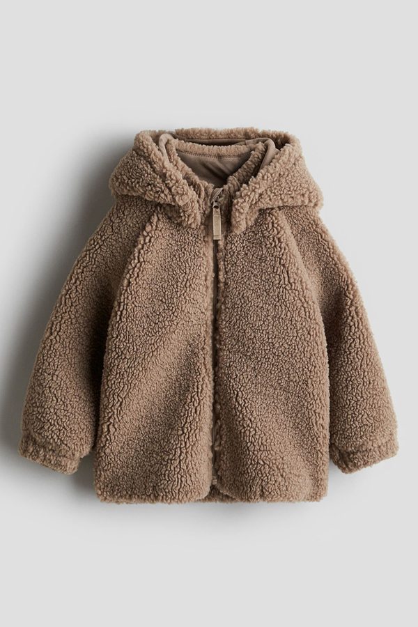 H&M Boys Hooded Pile Jacket