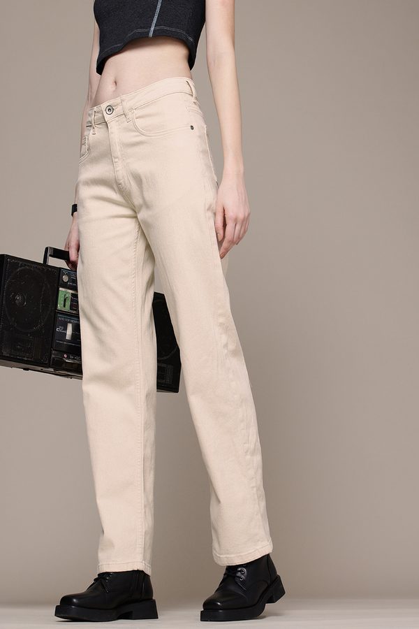 The Roadster Life Co. Women Straight Fit Stretchable Jeans