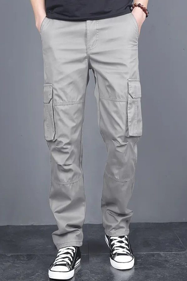 FABRIPPLE Men Cotton Loose Fit Cargo Trouser