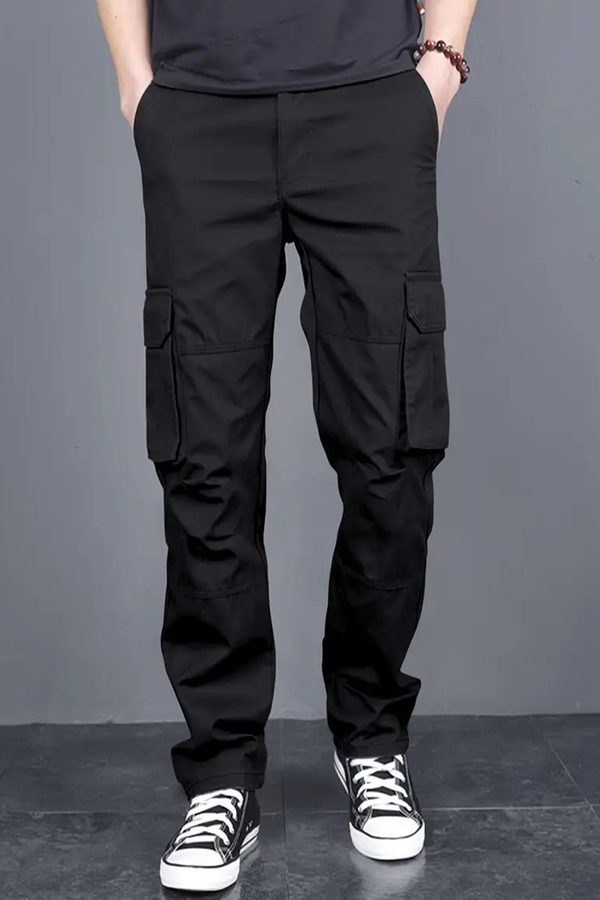 FABRIPPLE Men Classic Loose Fit Cargos Trousers