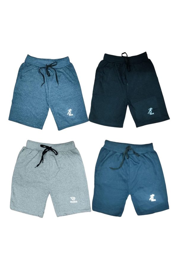 Shajiv Boys Pack Of 4 Outdoor Cotton Shorts
