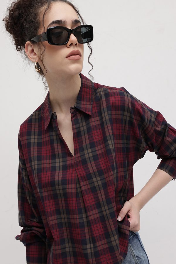 The Roadster Lifestyle Co. Checked Cotton Top