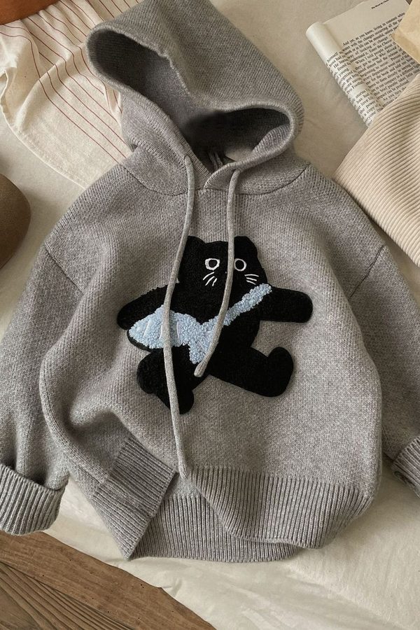 FOREVER FRIDAY Girls Embroidered Hooded Sweatshirt