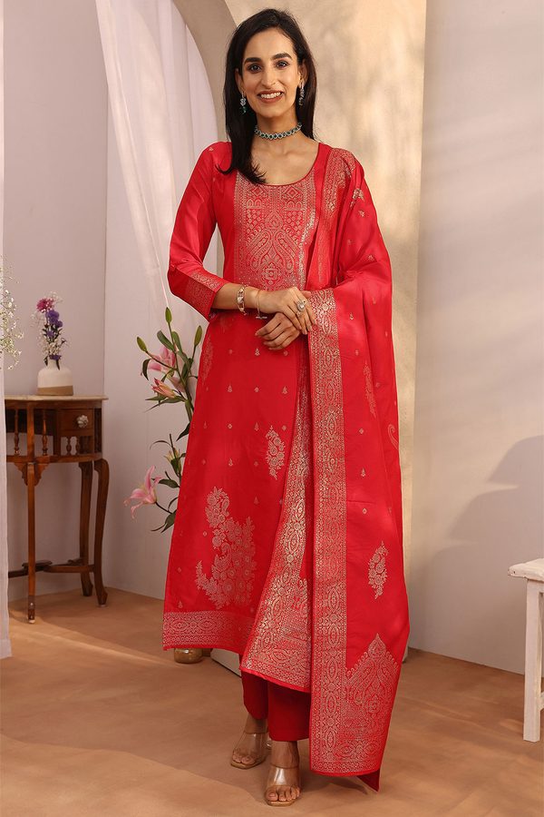 Libas Women Regular Kurta with Trousers & With Dupatta
