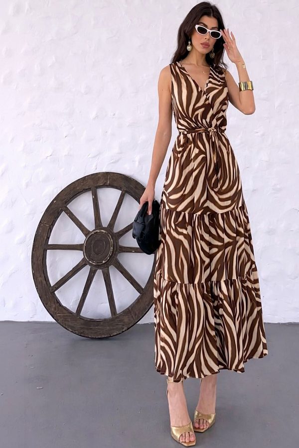 NWH Animal Print Maxi Dress