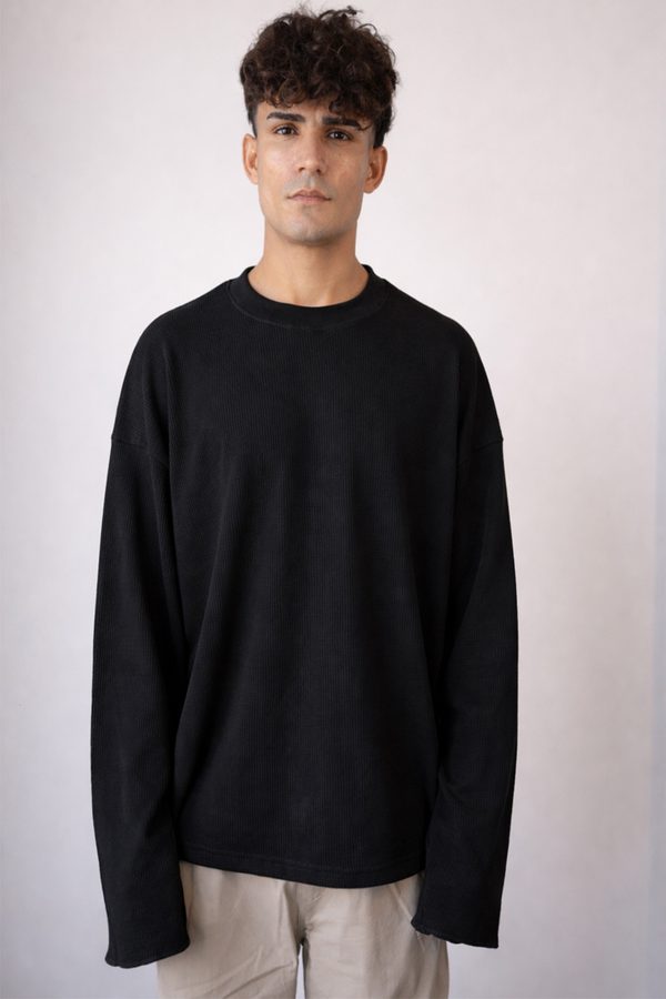BDSQUARE Men Drop-Shoulder Sleeves T-shirt