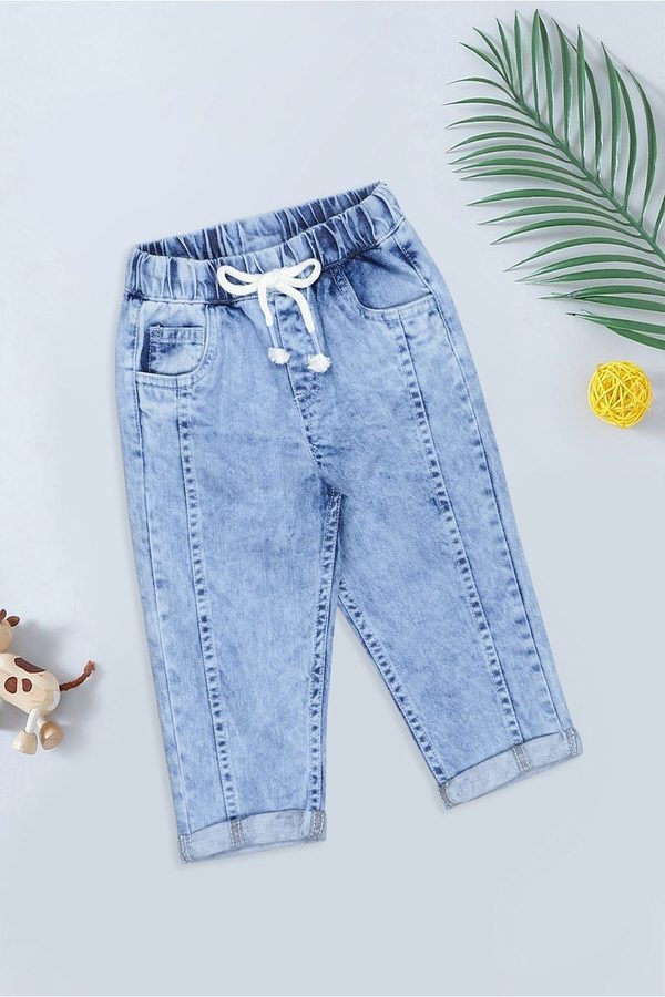 Pantaloons Baby Boys Regular Fit Mid-Rise Light Fade Stretchable Jeans