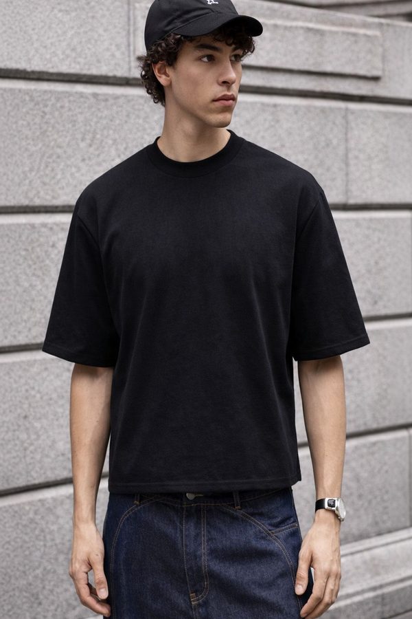 FTX Men Typography Printed Boxy T-shirt
