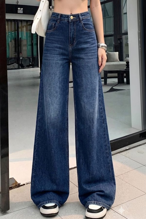 zayla Women Jean Wide Leg High-Rise Light Fade Jeans