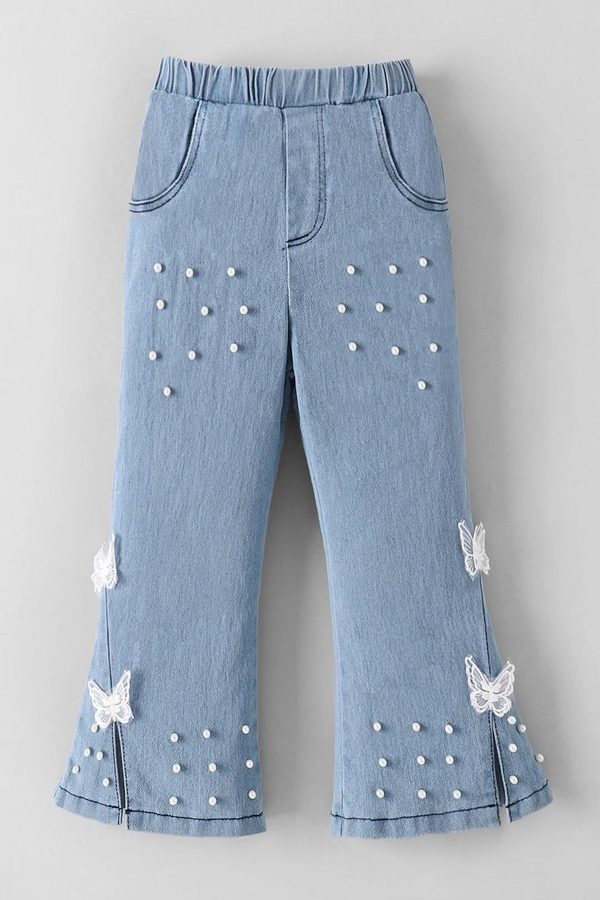Hopscotch Girls Comfort Relaxed Fit Mid-Rise Jeans