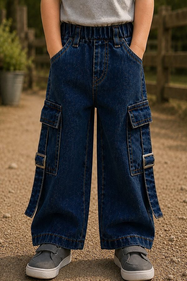 NEUNK Boys Straight Fit Mid-Rise Stretchable Jeans