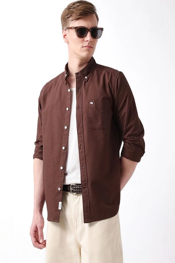 THE BEAR HOUSE Men Casual Shirt