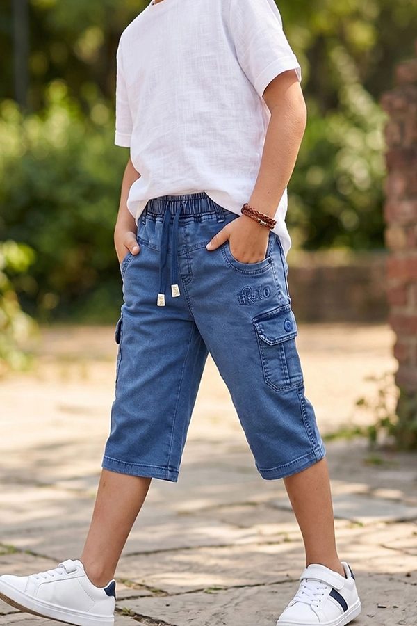 Pixel Punk Boys Cargo Shorts