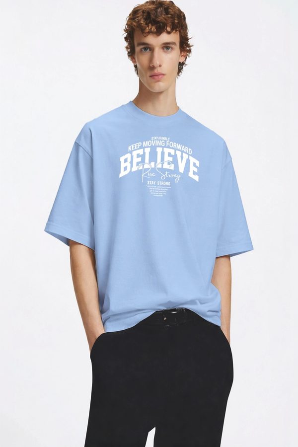 TOGS & TERRE Men Typography Printed Organic Cotton Blend T-shirt