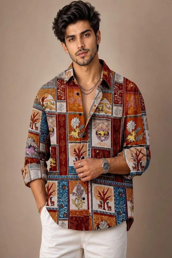 RINK ENTERPRISE Men Printed Casual Shirt