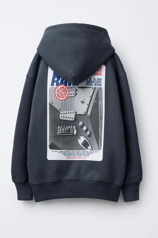 Alan Jones Boys Printed Hooded Sweatshirt