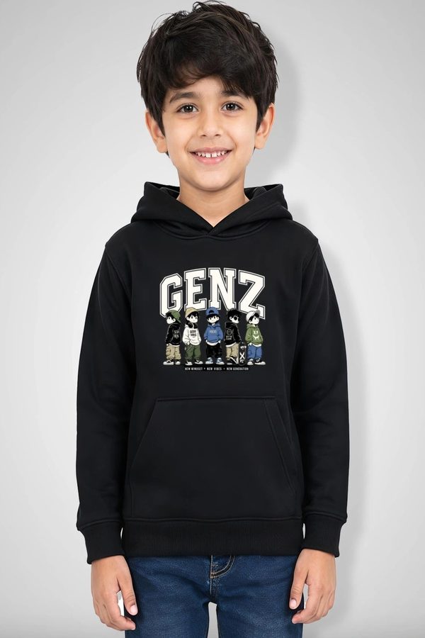 DOODLEBERRY Boys Printed Hooded Sweatshirt