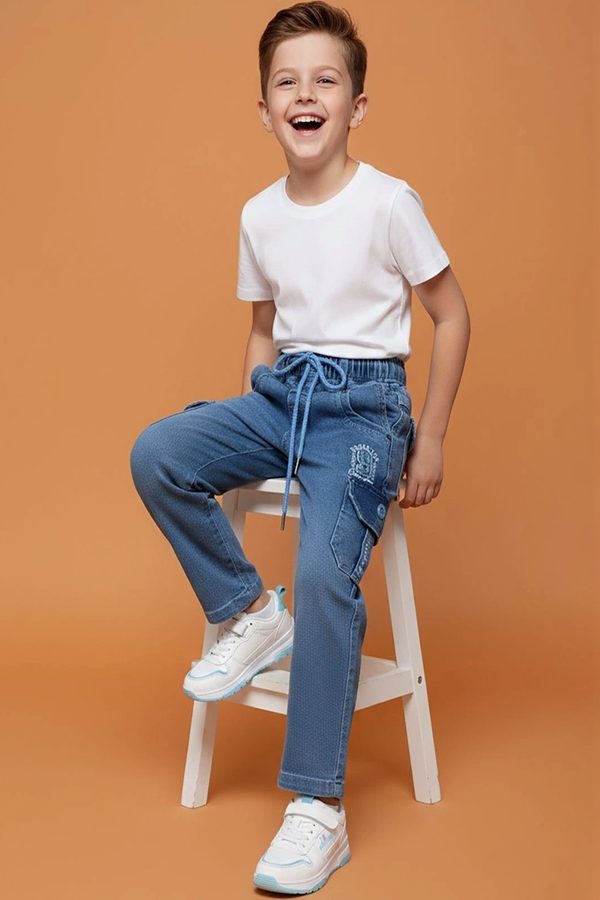 BAESD Boys Straight Fit Mid-Rise Jeans