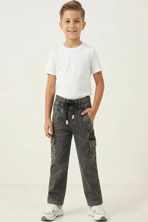 BAESD Boys Straight Fit Mid-Rise Jeans