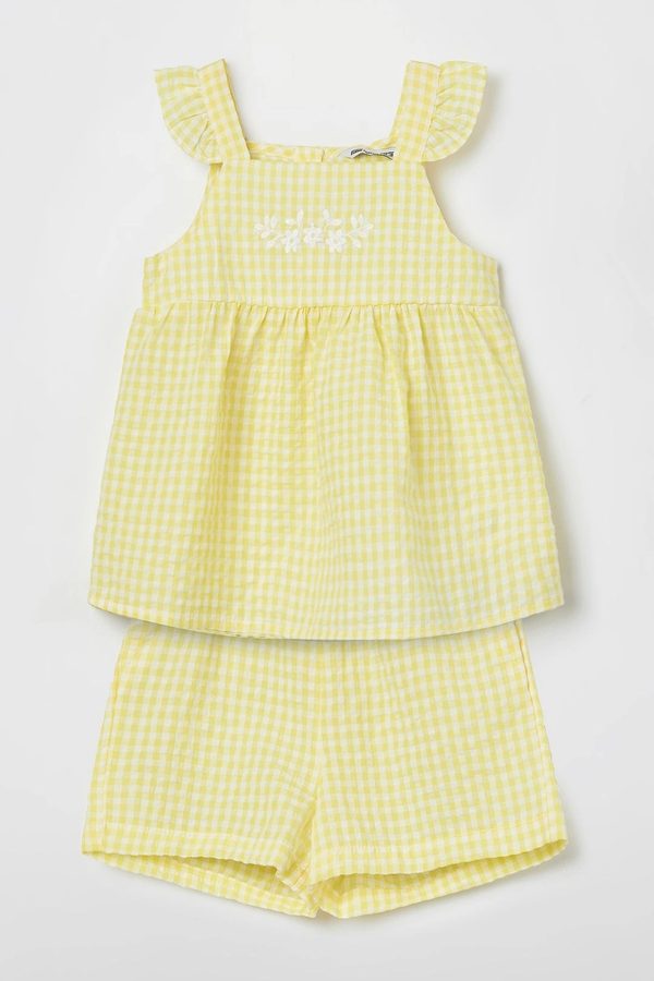 Fame Forever by Lifestyle Girls Checked Top with Shorts