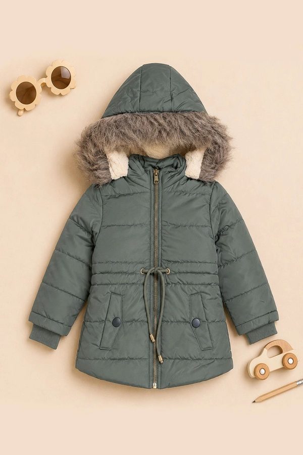 Yellow Apple Girls Insulator Puffer Jacket